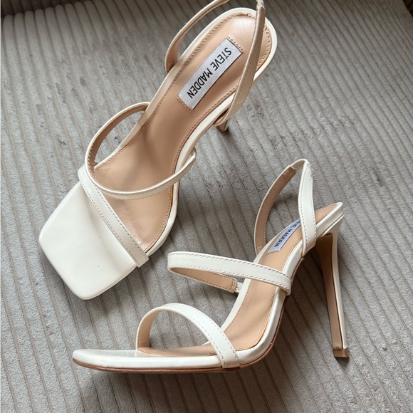 Steve Madden Shoes - Steve Madden Women's White Strappy Heels